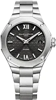 Baume & Mercier Riviera Lady Quartz Date Steel Black Dial Diamonds M0A10724