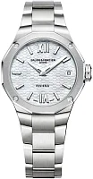 Baume & Mercier Riviera Lady Quartz Date Steel Pearl White Dial Diamonds M0A10729