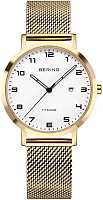 Bering Classic Lady Titanium Date Gold Mesh 18634-334