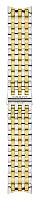 Paski i części Bransoleta Stalowa Tissot Bicolor Żółte Złoto 20mm Bridgeport Automatic T605035943