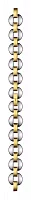 Paski i części Bransoleta Stalowa Tissot Bicolor Żółte Złoto 3mm Grain De Folie T605014005