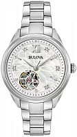 Bulova Sutton Lady Diamonds Automatic Open-Heart 96P181
