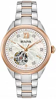 Bulova Sutton Lady Diamonds Automatic Open-Heart 98P170