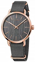 CALVIN KLEIN Lady Even Big NATO Strap Rose Gold PVD K7B216P3