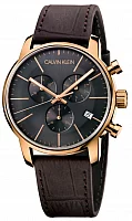 CALVIN KLEIN Gent City Chrono Rose Gold PVD K2G276G3