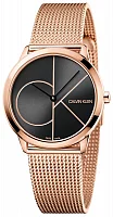 CALVIN KLEIN Minimal Medium Mesh Rose Gold PVD K3M22621