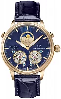 Carl von Zeyten Durbach Dual Balance Moonphase Automatic Open-Heart Sapphire CVZ0060GBLS
