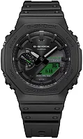 Casio G-Shock Analog-Digital Carbon Core Bluetooth Solar Black and Electro Green Edition GA-B2100BEG-1AER