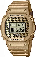 Casio G-Shock Digital Carbon Core Interchangeable Hip Hop Gold Chain Bezel & Straps Set DWE-5600HG-1ER