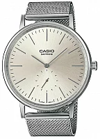 Casio Vintage Instashape Classic Circle Mesh Silver LTP-E148M-7AEF