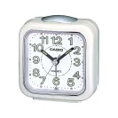 Casio Zegar Biurkowy Analogowy Prostokątny Biały Podświetlany z Alarmem TQ-142-7EF