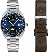 Certina DS-2 Turning Bezel Powermatic 80 Anthracite Dial Set C024.607.11.041.02