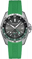 Certina DS-X GMT Anthracite Dial Green Strap C047.452.17.081.00
