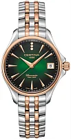 Certina DS Action Lady COSC Chronometer Diamonds Rose Gold PVD Green Dial C032.051.22.096.00