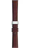 Paski i części DS+ Plus Pasek Skórzany Brązowy 20mm C852021299