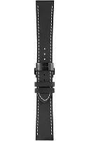 Paski i części DS+ Plus Pasek Skórzany Czarny 20mm C852023199