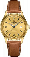 Certina DS Powermatic 80 Gold Dial Brown Leather Strap C038.407.36.367.00
