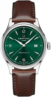 Certina DS Powermatic 80 Green Dial Brown Leather Strap C038.407.16.097.00