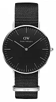 Daniel Wellington Classic Black Cornwall Lady Silver Steel DW00100151
