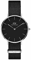 Daniel Wellington Classic Petite Black Cornwall Silver DW00100216