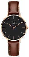 Daniel Wellington Classic Petite Black St Maves Rose Gold DW00100169