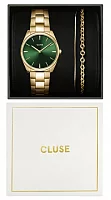 Cluse Feroce Mini Gold Green Dial Bracelet Set CG11201