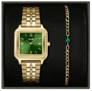 Cluse Gracieuse Gold Bracelet Forest Green Bracelet Gold Set CG11901