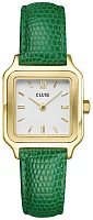 Cluse Gracieuse Petite Gold Green Leather White Dial CW11803