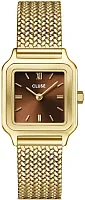 Cluse Gracieuse Petite Double Brown Dial Yellow Gold CW11830