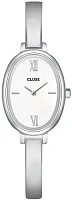 Cluse L'Ovale Silver Bracelet White Dial CW16102