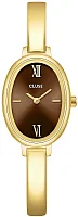 Cluse L'Ovale Yellow Gold Brown Dial CW16105