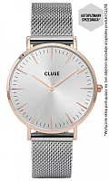 Cluse Boho Chic Mesh Silver Rose Gold CW0101201006