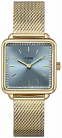 Cluse La Tetragone Gold Mesh Light Blue Crystals CW10310