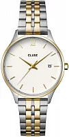 Cluse Minuit Date Bicolor Bracelet White Dial CW14302