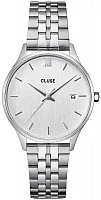 Cluse Minuit Date Silver Bracelet White Dial CW14303