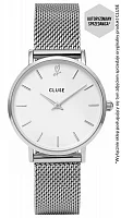 Cluse Minuit Heart Silver Mesh Gift Box ZESTAW Valentine CLG011