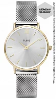 Cluse Minuit Mesh Gold Silver CW0101203015