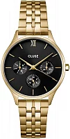 Cluse Minuit Multifunction Gold Bracelet Black Dial CW10707