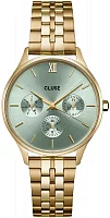 Cluse Minuit Multifunction Gold Bracelet Green Dial CW10709