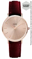 Cluse Minuit Rose Gold Red Velvet CL30042