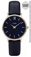 Cluse Minuit Yellow Gold Midnight Blue CL30014