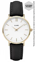 Cluse Minuit Yellow Gold White Black CL30019