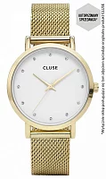 Cluse Pavane Mesh Gold Stones CL18302
