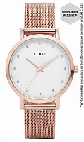 Cluse Pavane Mesh Rose Gold Stones CW0101202002