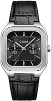 Cluse Quadrus Multifunction Day-Date Black Leather Black Dial CW26203