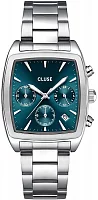 Cluse Quartaut Silver Bracelet Blue Dial Chronograph CW52001
