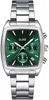 Cluse Quartaut Silver Bracelet Green Dial Chronograph CW52002