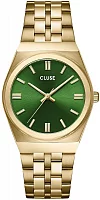 Cluse Retro 70's Gold Bracelet Green Dial CW35105