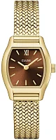 Cluse Tonnette Mini Brown Dial Yellow Gold Mesh CW16504
