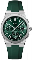 Cluse Vigoureux Chrono Green Silicone Green Dial CW20808